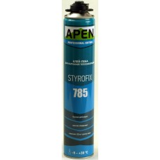 Клей-пена для теплоизоляционных плит пистолетная 750мл/910гр Apen Stirofix 785 (Апен Стирофикс)